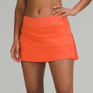 lululemon pace rival skirt coral